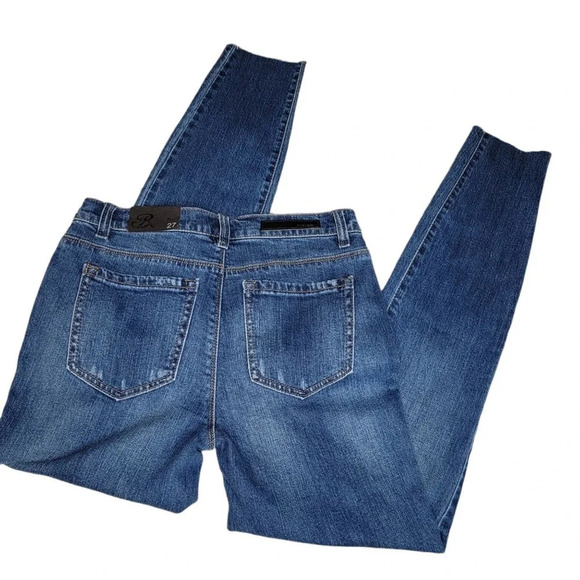 BLUE REVIVAL Women's Sienna Mid-Rise Skinny Jeans Milan Medium Wash Size 27 New - Picture 2 of 16